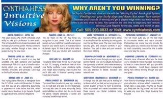 Astrology Columnist for     Newspaper and Magazines.