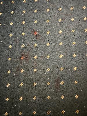 Blood on floor