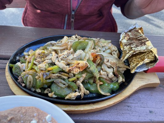 Chicken fajitas