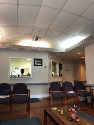 Clean waiting room.