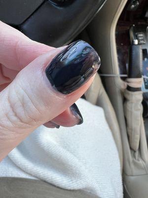 Ridiculous- this was two minutes after I left the salon and was able to see how bad it was