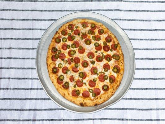 Gluten Free Pepperoni & Jalapeno Pizza