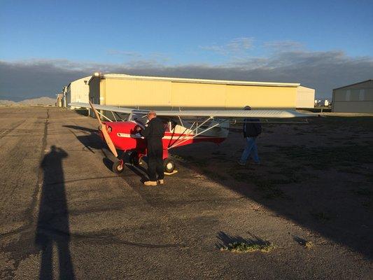 First Flight of Jon Fredricks' Avid Flyer Mark IV, flown by John DaVolt