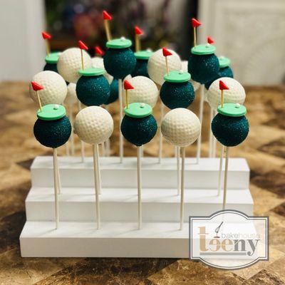 Golf Themed Cake Pops