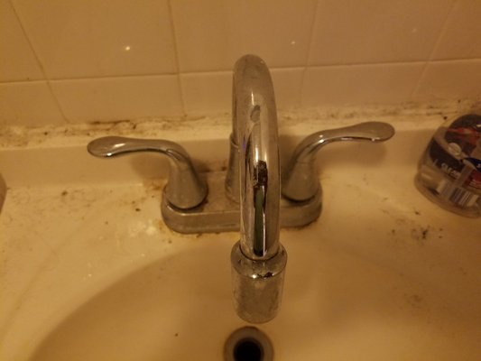 Bathroom sink before cleaning  DeepCleaningMA.com