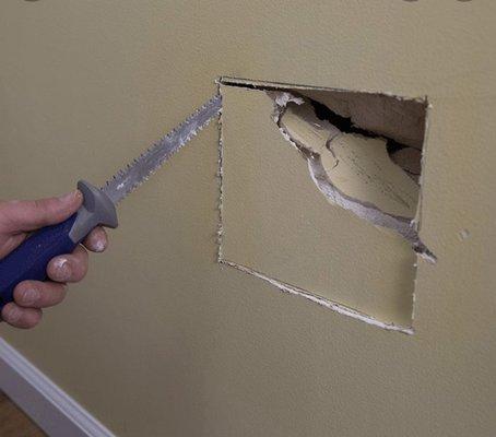 Drywall repair?! No worries! Give us a call today!