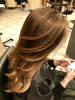 Beautiful warm natural balayage!