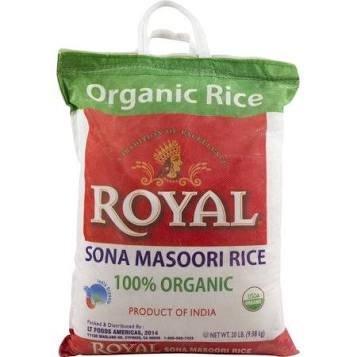 ROYAL ORGANIC SONAMASOORI  RICE