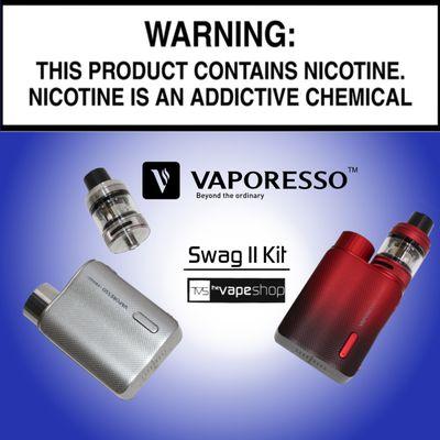 The Vaporesso Swag II Kit is now available at The Vape Shop!