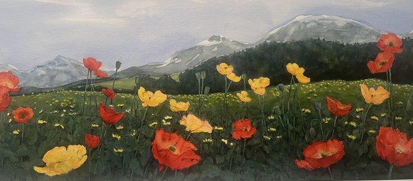 Spring in the Alps
Watercolor
22 inches by 40 inches