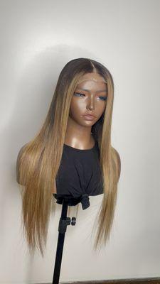 100% human hair glueless wig