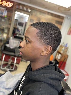 Wave length low taper sharp shape up