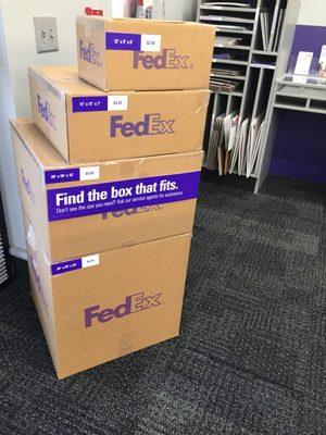 Don't have a box, no worries FedEx has the right size for you!