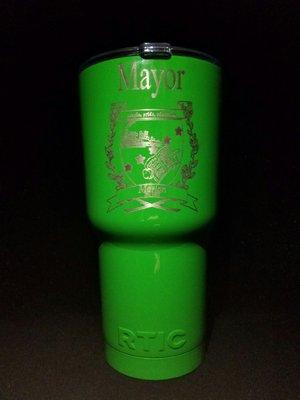 Custom tumbler for the City of Marion