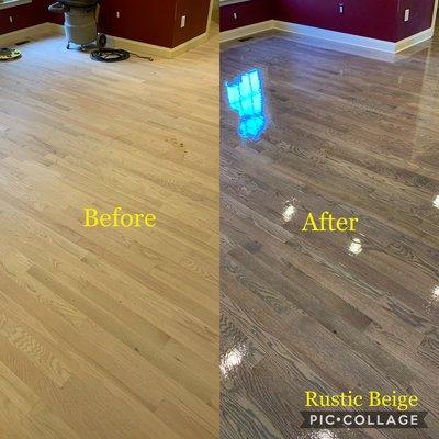 Refinished hardwood floor