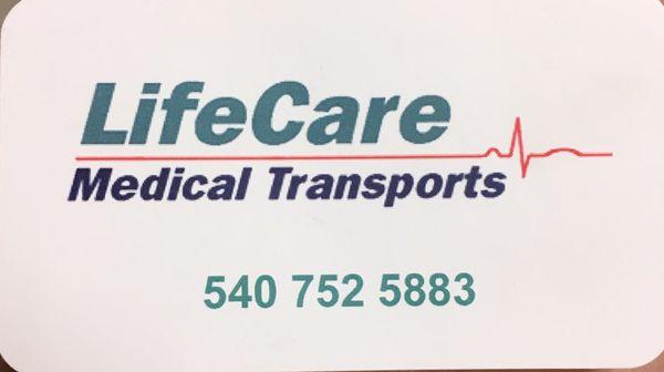 Business card - LifeCare Medical Transport