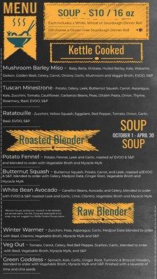 Soups on for the winter!