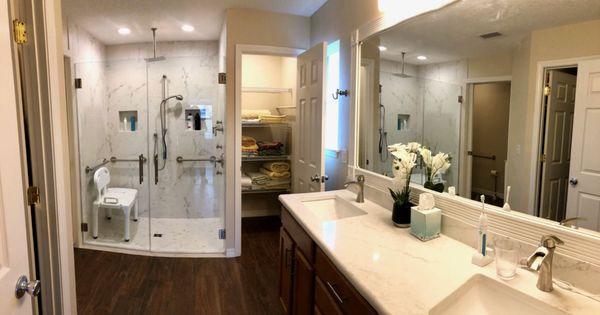 New master bathroom re-model by Pettinato Construction.