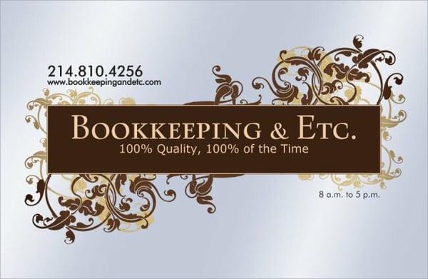 Bookkeeping & Etc