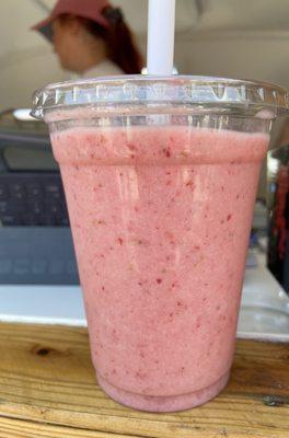 Strawberry-banana smoothie.