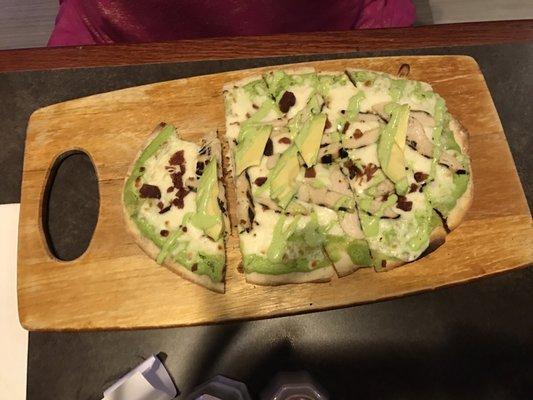 Flatbread.  Had avacado, and amazing flavor!