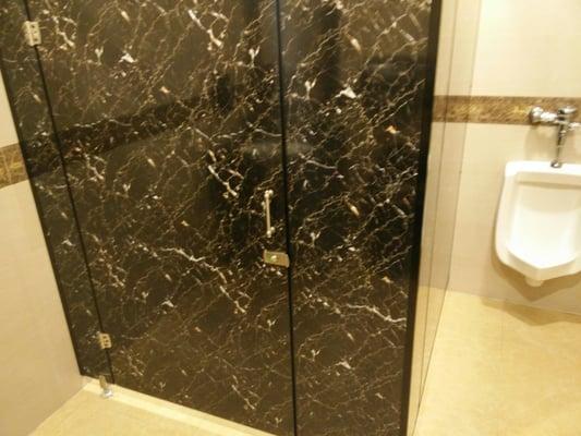 Bathroom stalls made of imported marble