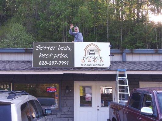 Exterior- we welcome you to our shop on NC Hwy 105 Bypass in Boone