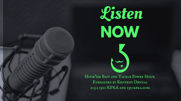 Make sure to catch us on The Hook'em Bait and Tackle Power Hour, Saturday morning at 7am on 103.1, 1310 KFKA and 1310kfka.com