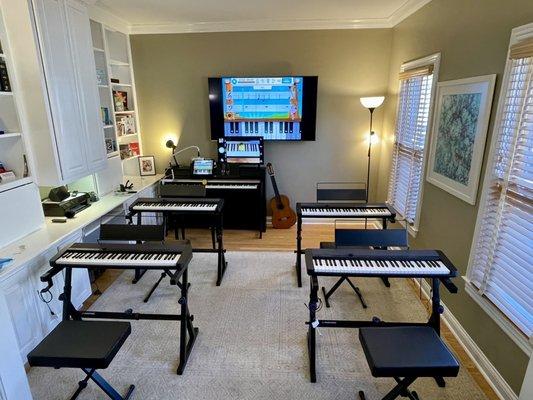 Piano Class, a Research-based Collaborative Learning Environment