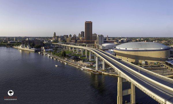 Downtown Buffalo drone pilots in New York by Buffalo Videography