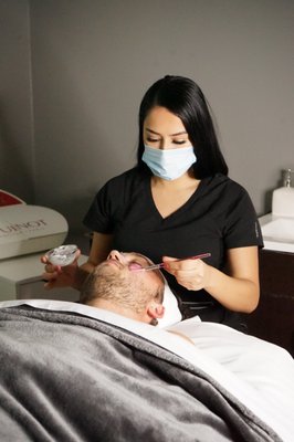 All of our treatments are custom to our client's skin needs.