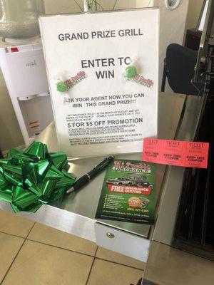 Grand prize promotion