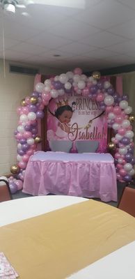 Deliyah Baby Shower Organic Balloon Arch