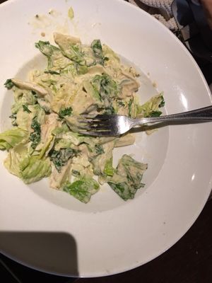 Caesar salad had more dressing than lettuce. Horrendous