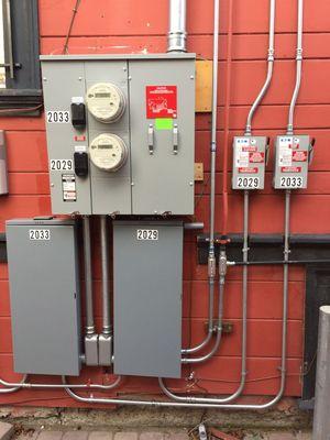 Multiunit residential rebuild with 400 amp service upgrade.