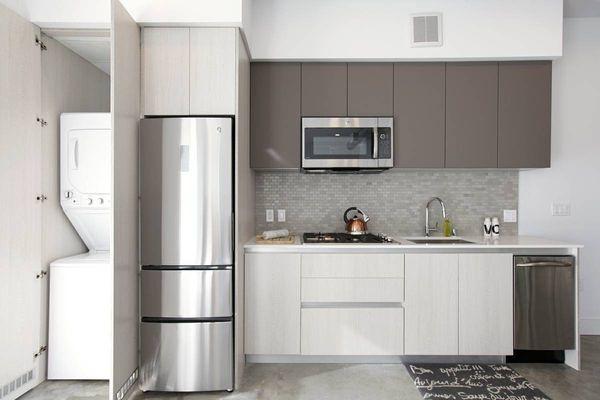 Stainless steel packages in every kitchen. Every home comes equipped with W/D.