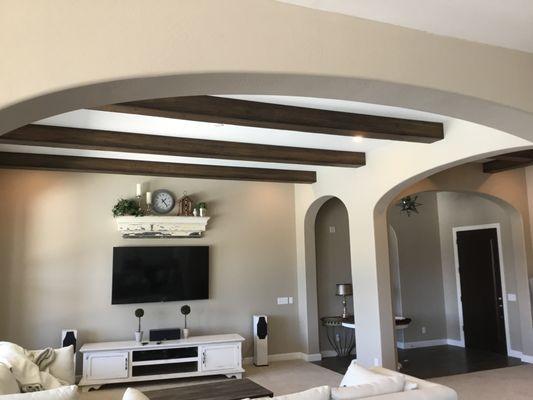 Faux Wood Ceiling Beams by Color Essences