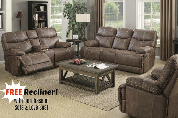 Complete the set with a free recliner.