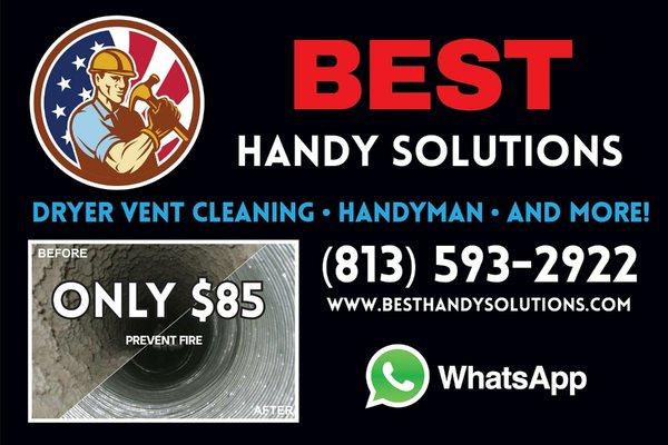 Dryer vent cleaning special