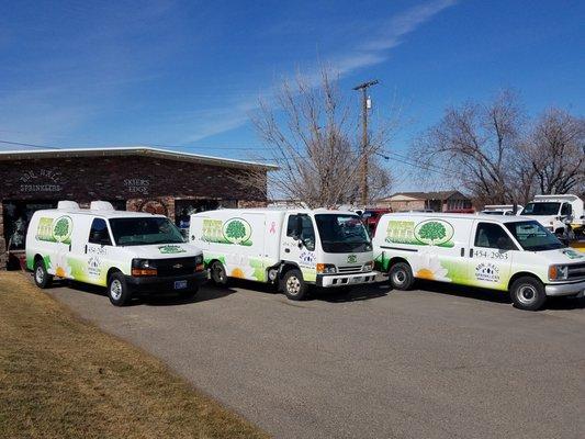 3 Fertilizer & Weed Control technicians.