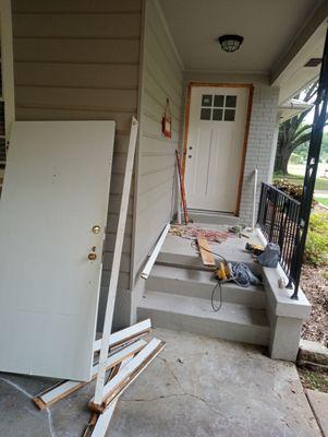 Replaced existing unit door 

Upgraded to new unit door