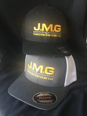 Two-tone Flex fit Trucker hats with logo embroidered.