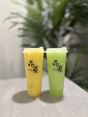 Passionfruit Slush & Honeydew Slush