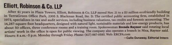 Elliott, Robinson & Company, LLP, CPAs