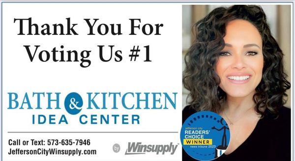 2023 News Tribune Readers Choice Award Winner for Best Kitchen & Bath Supply Store!