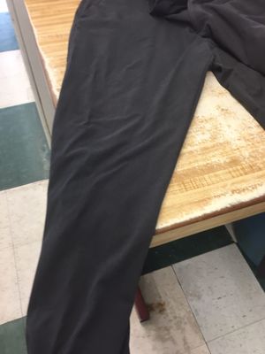 Another pair of permanent press pants ruined by excessive heat in dryer #23 set on low/permanent press.