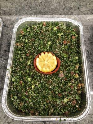 Tabouli salad tray.