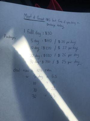 Prices for day care