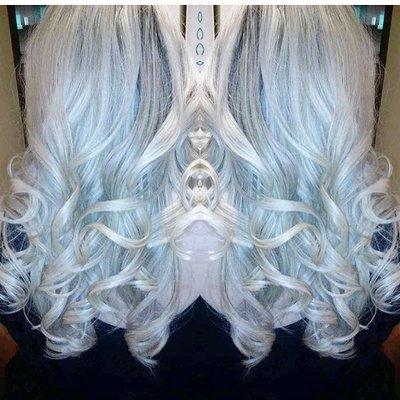 Let's get platinum! Color and curls