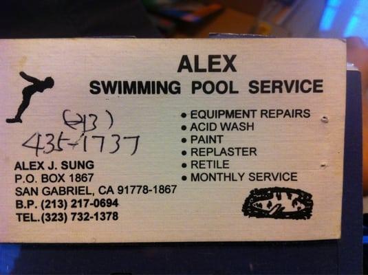 Alex Swimming Pool Service